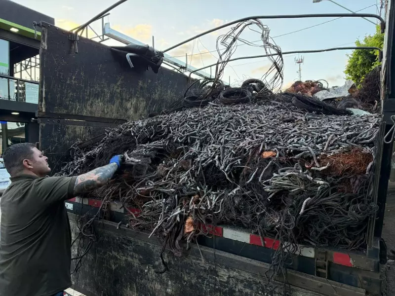 Polícia apreende 17 toneladas de fios furtados em Bauru e prende 4 homens