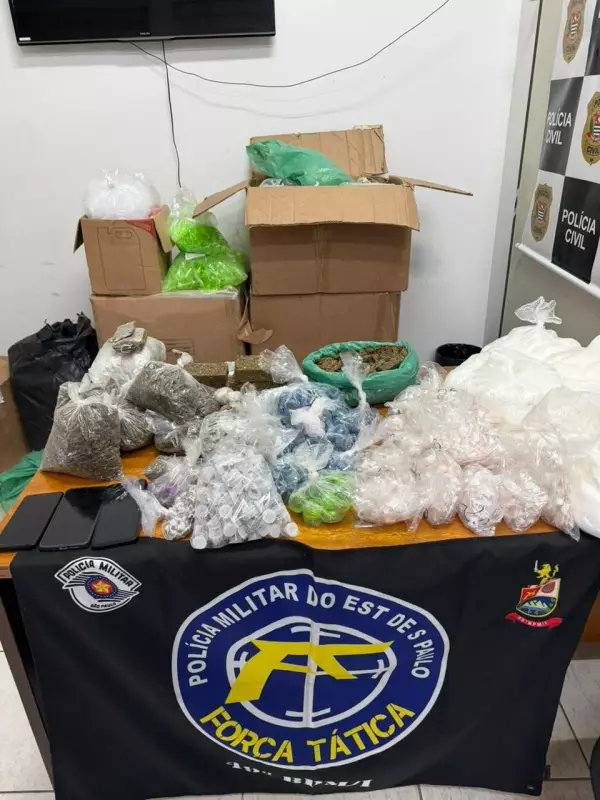 Polícia desmantela galpão de drogas e prende 3 em Várzea Paulista