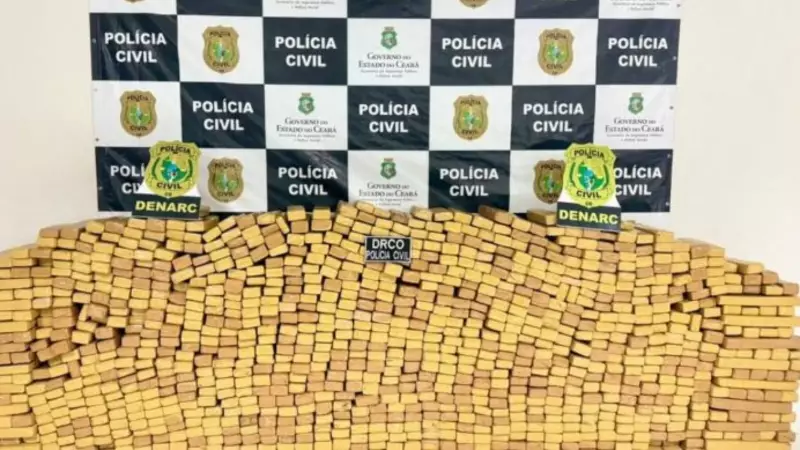Polícia do Ceará apreende 2,5 toneladas de drogas em 24h; homem é preso