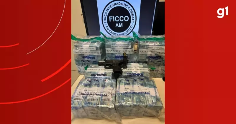 Policial militar e dois homens presos com R$ 2,5 milhões em mala em shopping de Manaus