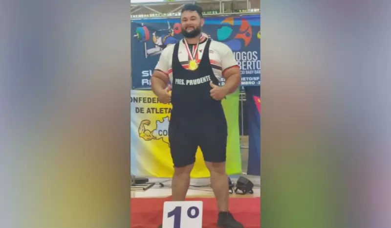 Professor de física de Presidente Prudente é tetracampeão no supino raw com 235 kg