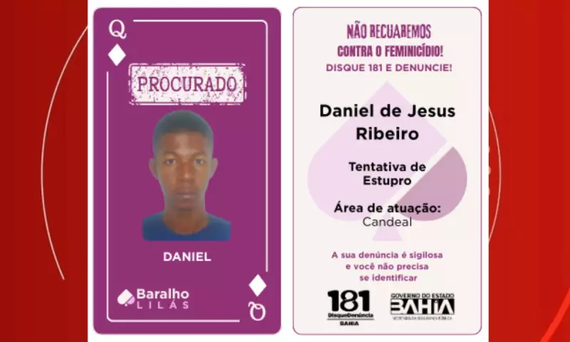 Segundo suspeito do 'Baralho Lilás' é preso por estupro em Feira de Santana