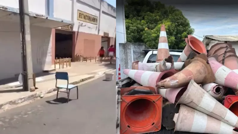 Strans recolhe mais de 800 objetos em operação contra 'privatização' de vagas públicas