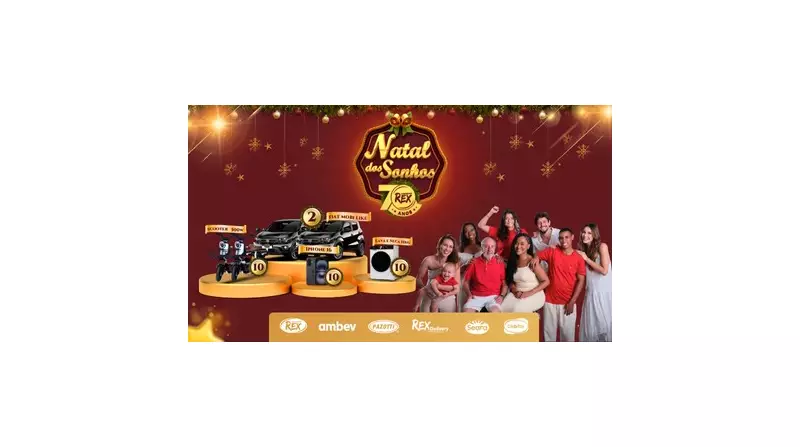 Supermercados Rex celebra 70 anos com Campanha de Natal 2025 e prêmios
