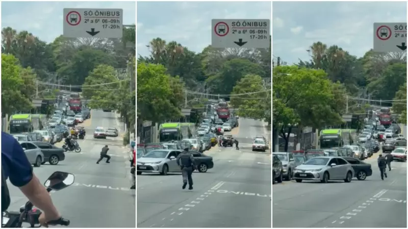 Tiroteio em SP: PM troca tiros com assaltantes e pedestre é baleado