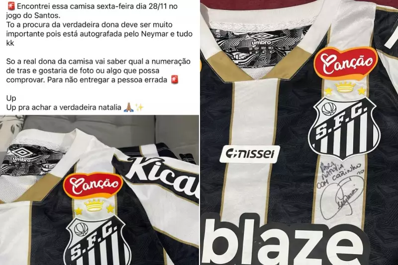 Torcedor acha camisa autografada por Neymar na Vila Belmiro e busca dona