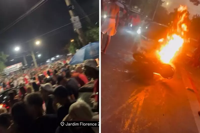 Tumulto em Campinas: Guarda atacada, motos queimadas e acidente com feridos