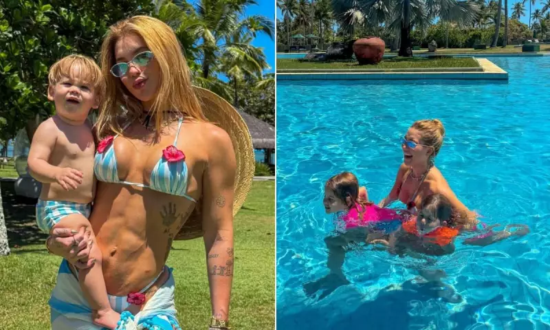 Virginia Fonseca celebra chegada dos filhos em luxuoso resort na Bahia