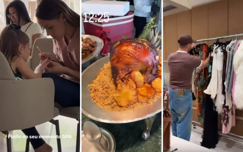 Virginia Fonseca prepara Ceia de Natal com filhos e Vini Jr em Goiânia