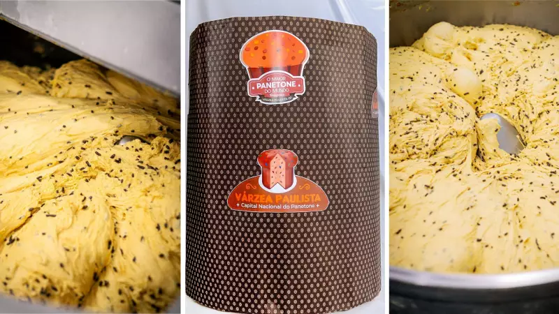 Várzea Paulista projeta maior panetone do mundo com 350 kg para bater recorde