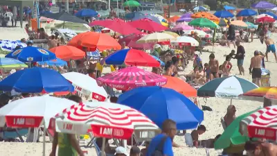 Calor de 39ºC no Rio: Praias lotadas no Natal apesar de alerta