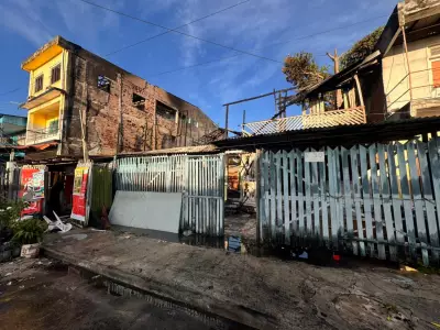 Incêndio atinge cerca de oito casas no bairro do Marco, em Belém