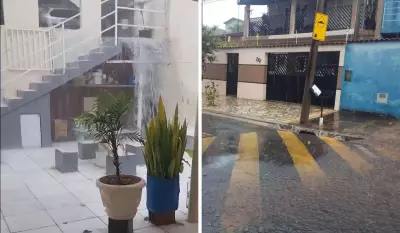 Lombada causa alagamentos há 3 anos e forma cascata em garagem em Campinas