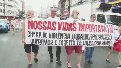 Moradores do Grajaú protestam após tiroteio e aumento de 21% em roubos