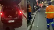 Blitz flagra jovem desacordado no porta-malas de carro em Fortaleza