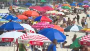 Calor de 39ºC no Rio: Praias lotadas no Natal apesar de alerta