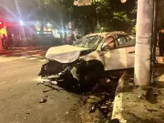 Carro furou sinal vermelho e causou grave acidente na Berrini, em SP