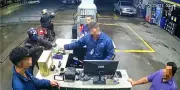 Dois homens armados rendem frentistas e roubam posto em Areal; veja vídeo