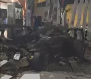 Explosão de cilindro de gás em posto de São Gonçalo deixa dois feridos