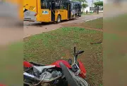 Motociclista de 24 anos morre atropelado por ônibus público em Palmas