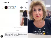 Neymar surpreende avó de 90 anos com vídeo após declaração de amor viral