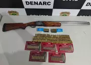 Polícia apreende arma e 300 munições em ponto de venda ilegal em São Cristóvão