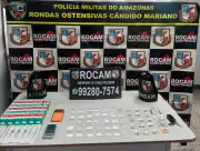 Prisão em flagrante: homem é detido com cetamina e drogas sintéticas próximo a shopping em Manaus