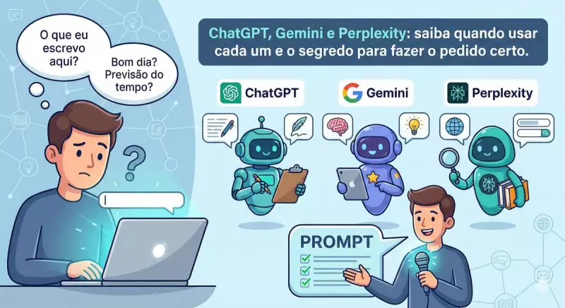 3 IAs gratuitas como estagiários: como usar ChatGPT, Gemini e Perplexity