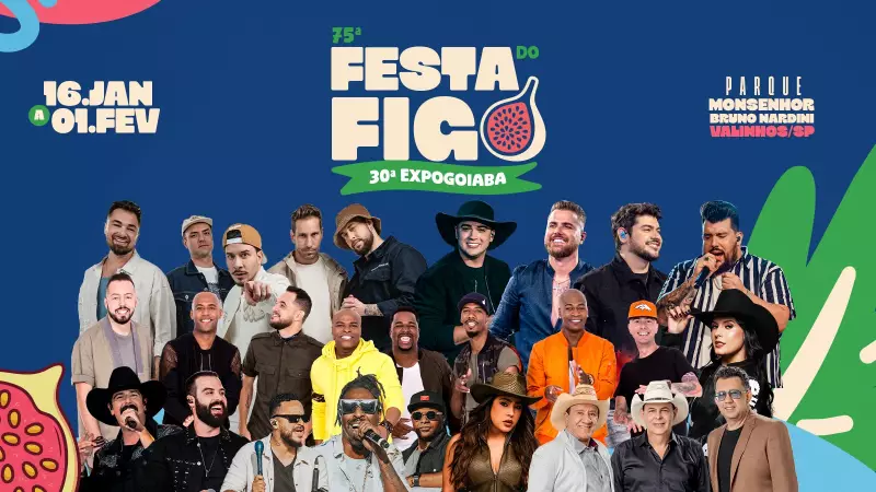 75ª Festa do Figo e 30ª Expogoiaba de Valinhos atrai multidões com shows e tradição