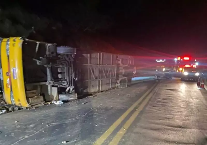 Acidente de ônibus clandestino em MG: 5 mortos e empresa autuada 30 vezes