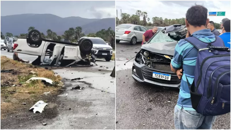 Acidente fatal na CE-085 em Caucaia: um morto e um ferido após colisão frontal