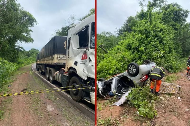 Acidente na BR-070 mata 4 da mesma família de Várzea Grande; criança sobrevive