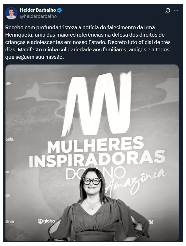Acidente na BR-230 mata Irmã Henriqueta, ativista contra tráfico humano no Marajó