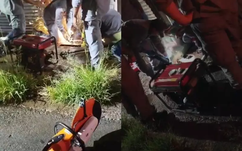 Adolescente fica presa em bueiro por 2h em Itapetininga; local sem sinalização