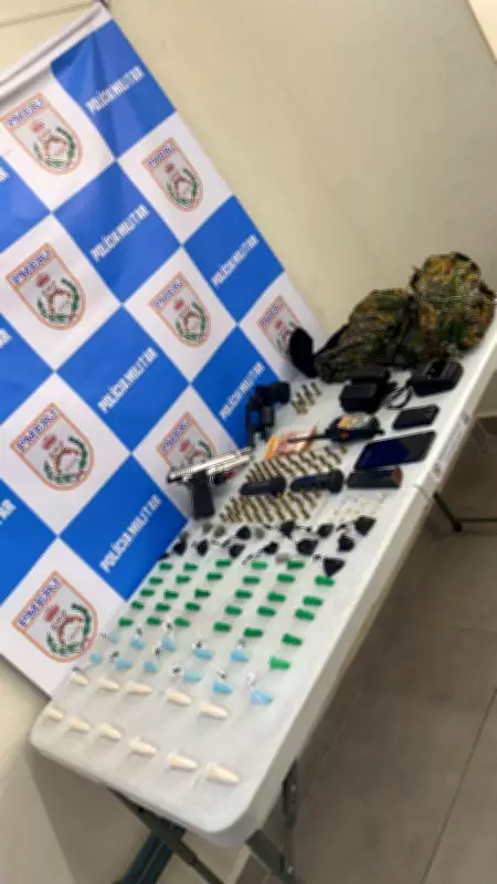 Adolescentes são apreendidos com armas, drogas e material do tráfico em Volta Redonda