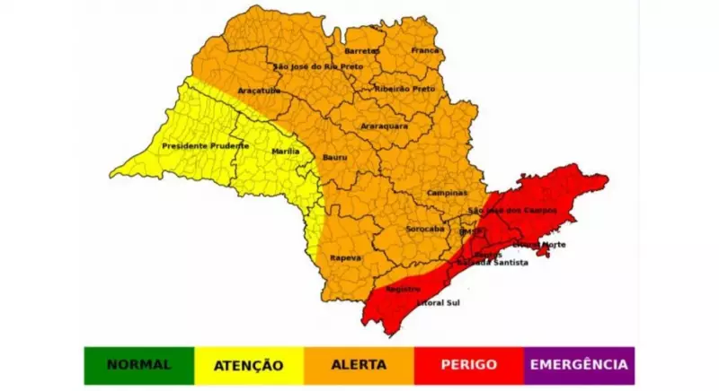 Alerta laranja: chuvas intensas e ventania atingem Campinas e Piracicaba