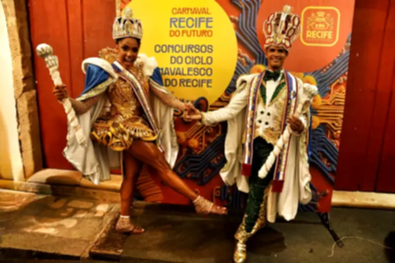 Amanda Lira e Valter Ferreira são eleitos rei e rainha do carnaval do Recife