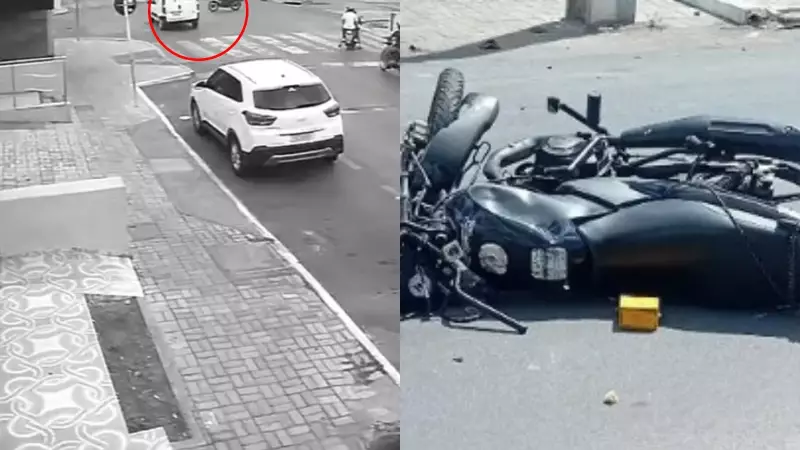 Ambulância atropela e mata motociclista em cruzamento de Sobral, Ceará