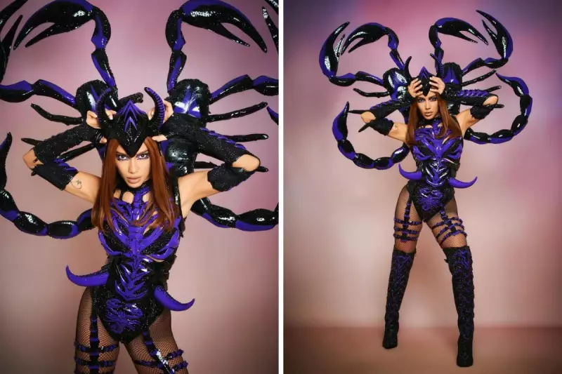 Anitta celebra signo de Escorpião em ensaio pré-carnavalesco em Paulínia