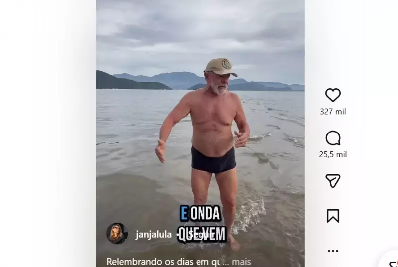 Após veto a anistia, Lula prega união entre direita e esquerda em vídeo de sunga