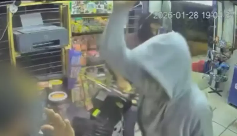 Assaltantes agridem cachorro e funcionários em mercadinho de Olinda em série de crimes