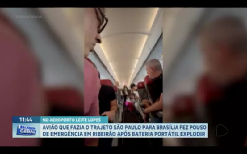 Avião faz pouso de emergência em Ribeirão Preto após explosão de carregador portátil a bordo