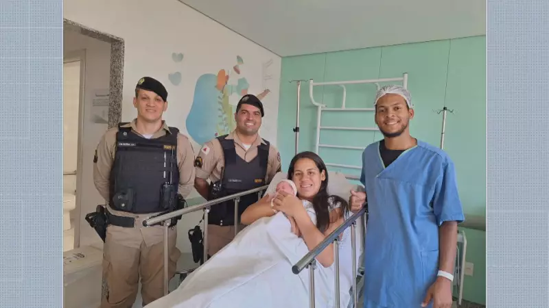Bebê nasce em viaduto de BH após carro quebrar; PMs auxiliam parto