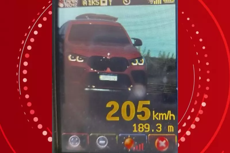 BMW é flagrada a 205 km/h em rodovia do Paraná, com multa e suspensão da CNH