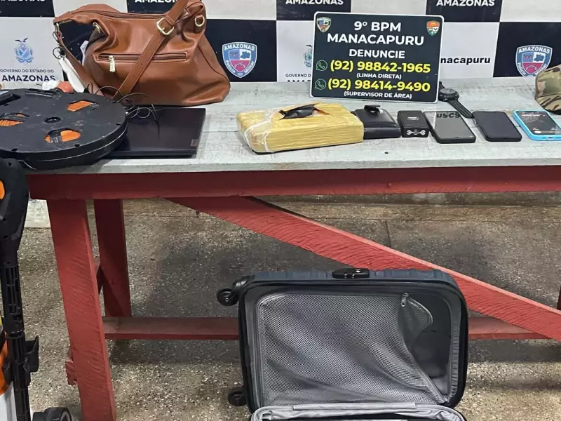 Bombeiro militar de 37 anos é preso com 1 kg de cocaína no AM