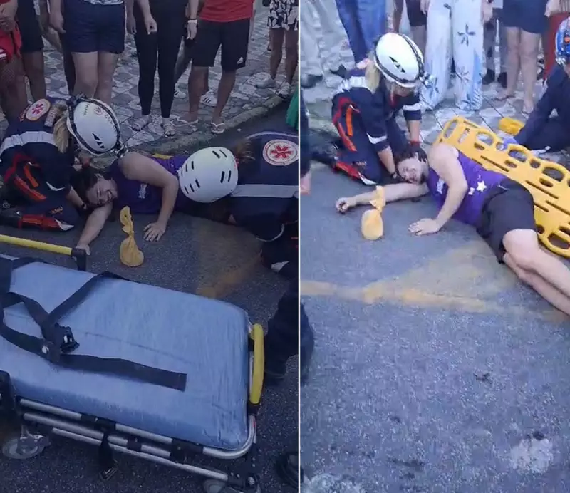 Briga entre trenzinhos turísticos em Teresópolis deixa jovem atropelado