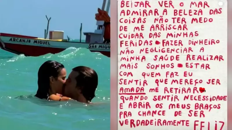 Bruna Marquezine compartilha desejos para 2026 em reflexão íntima no Réveillon