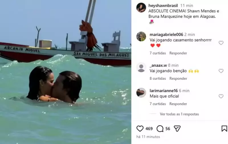 Bruna Marquezine e Shawn Mendes celebram Ano Novo 2026 em luxo em Alagoas