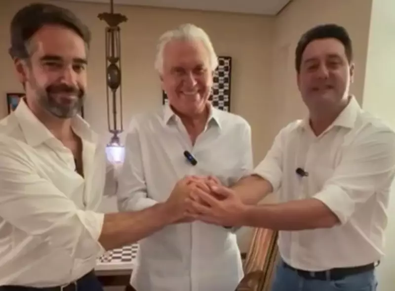 Caiado anuncia filiação ao PSD ao lado de Ratinho Jr e Eduardo Leite