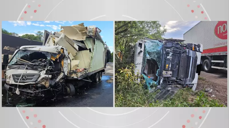 Caminhões Batem de Frente na BR-153 no Paraná: Um Motorista Fica Gravemente Ferido